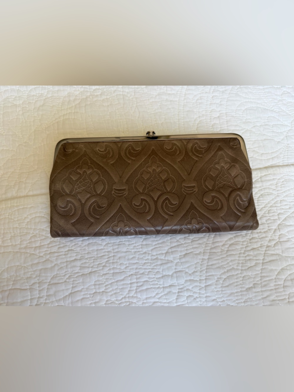 Hobo Lauren Clutch wallet embossed
